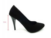 Çarıkçım Stiletto Kadın Ayakkabı Siyah-Süet 61 700 - 5
