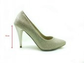 Çarıkçım Stiletto Kadın Ayakkabı Altın-Simli 61 700 - 5