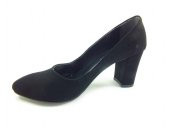 Çarıkçım Topuklu Bayan Ayakkabı Siyah-Süet 61 600 - 2