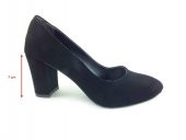 Çarıkçım Topuklu Bayan Ayakkabı Siyah-Süet 61 600 - 4