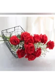 YASİMA 3 Adet 1.Kalite Kırmızı Kadife Gül thumbnail 3
