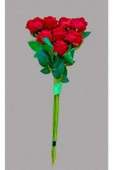 YASİMA 101 Adet 1.Kalite Yapay Kadife Kırmızı Gül kız isteme çiçeği thumbnail 2