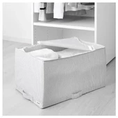 SUMUHOME STUK HURÇ SAKLAMA DEPOLAMA DÜZENLEME BEYAZ GRİ 34x51x28 CM - 4
