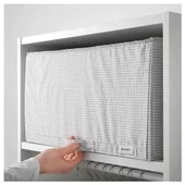 SUMUHOME STUK HURÇ SAKLAMA DEPOLAMA DÜZENLEME BEYAZ GRİ 34x51x28 CM - 3