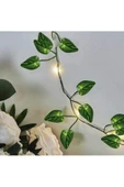casadilegno Dekoratif Yeşil Yapraklı Yapay Sarmaşık Ve 3 Metre Peri Led Gün Işığı - 1