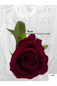 YASİMA 3 Adet 1.Kalite Kırmızı Kadife Gül thumbnail 4