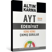 ALTIN KARMA AYT EDEBİYAT KONU KONU ÇIKMIŞ SORULAR - 1