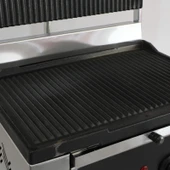 12 Dilim Elektrikli Döküm Tost Makinesi  1550 W. - Döküm 35x24 - 11,75 Kg - İnoks - Sarı thumbnail 4