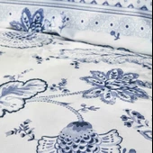 Karaca Home Amar Mavi %100 Pamuk Çift Kişilik Nevresim Takımı - 4