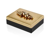 LAMEDORE ROLLING STONE BLACK GOLD LARGE BOX 27*20*8 CM - 1