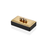 LAMEDORE ROLLING STONE BLACK GOLD BOX  20*11*8 CM - 1