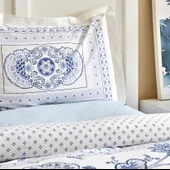 Karaca Home Amar Mavi %100 Pamuk Çift Kişilik Nevresim Takımı - 2