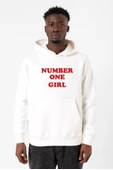 Rose Number One Girl Beyaz Erkek 3ip Kapşonlu Sweatshirt - 1