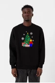 Lego Man Christmas Siyah Erkek 2ip Sweatshirt - 1