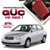 Hyundai Accent Era 1.5dizel CRDİ 16V Motor Spor Açık Hava Filtresi Kırmızı Renk thumbnail 1