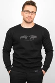 Üç Iplik Şardonlu Baskılı Kapüşonlu Sweatshirt M8 Edw213 - 1