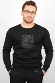 Üç Iplik Şardonlu Baskılı Kapüşonlu Sweatshirt M5 Edw213 - 1