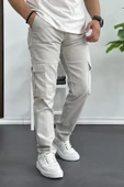 Erkek Yan Cepli Kargo Pantolon Taş Edw184 thumbnail 1