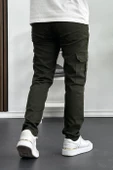 Erkek Yan Cepli Kargo Pantolon Yeşil Edw184 thumbnail 4