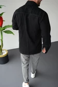 Erkek Oversize Cep Detay Kot Ceket ST017 - 9