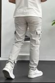 Erkek Yan Cepli Kargo Pantolon Taş Edw184 thumbnail 5