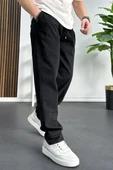 Erkek Baggy Kalıp Pantolon Siyah Edw130 - 2