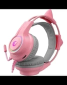 Rampage RM-K91 X-CATTY USB 7.1 RGB Pembe Kulak Üstü Oyuncu Kulaklığı - 3