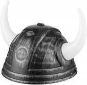 Parti Kostüm Viking Başlığı Asteriks Başlığı Gümüş Renk - 2