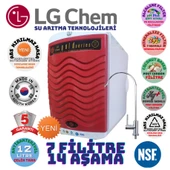 LG Chem GOLD BEYAZ KIRMIZI  12 LİTRE 7 FİLTRE 14 AŞAMA SU ARITMA CİHAZI - 1