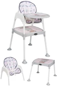 Maxi Taxi Feeding Fil Desenli 3 In 1 Mama Sandalyesi - Pembe - 1