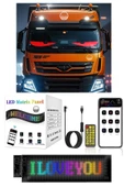 Tır Kamyon Uyumlu 60 cm Led Matrx RGB Panel Kumandalı 4 Mt Kablolu - 1