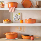 Pot Art Peach Turuncu Döküm Sahan Tava 22 cm - 3
