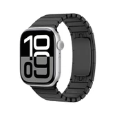 Apple Watch 10 46mm KRD-35 Çizgi Tasarım Metal Kordon - 1