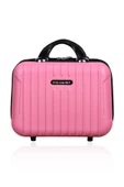 Polo&Sky Class Model Pembe Renk Abs Makyaj Çantası El Valizi - 1