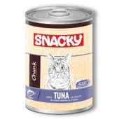 Snacky 12'li Koli-400 gr Chunk/Konserve Ton Balık.Yetiş.Kedi - 1