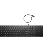 HP 9SR37AA 320K Kablolu Masaüstü Türkçe Klavye Siyah - 1