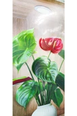 Ayver 3D YAPIŞKANLI DUVAR KAĞIDI STİCKER 30X40 CM SAKSI MODEL - 3