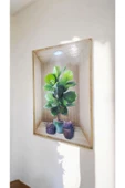 Ayver 3D YAPIŞKANLI DUVAR KAĞIDI STİCKER 30X40 CM SAKSI MODEL - 2