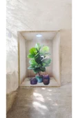 Ayver 3D YAPIŞKANLI DUVAR KAĞIDI STİCKER 30X40 CM SAKSI MODEL - 1