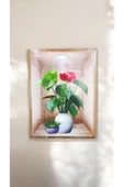 Ayver 3D YAPIŞKANLI DUVAR KAĞIDI STİCKER 30X40 CM SAKSI MODEL - 1