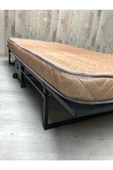 Katlanır Yatak, Karyola 90x190 Cm Katlanabilir Somya Tek Kişilik Katlanır Yatak(YATAK DAHİL) - 3