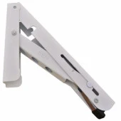 Mandallı Katlanabilir Masa Konsolu 1 Çift Beyaz 40cm thumbnail 3