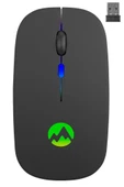 Everest Ledli Şarjlı Kablosuz Mouse Siyah Smw-710 - 2