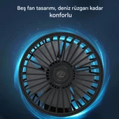 Araç İçi Vantilatör 360° Dönebilen Torpido Üstü Çift Başlıklı Vantilatör 12v Uyumlu Çakmaklık Girişli Soğutucu Fan - 4