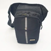 Yanar Çizgili Bacağa Bağlanan Bel Çantası - 6