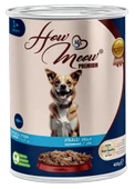HOW MEOW 12 ADET PATE YETİŞKİN KÖPEK YAŞ MAMASI BALIKLI 400 GRAM - 1