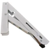 Mandallı Katlanabilir Masa Konsolu 1 Çift Beyaz 30cm - 3