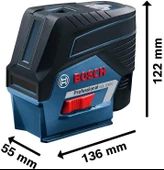 Bosch Professional GCL 2-50 C Çizgi Lazeri +RM2 + BT150 - 0601066G02 - 8