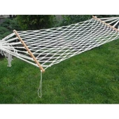 Pamuk Hamak Çift Örgülü Ultra Dayanıklı Kaliteli Hamak Tek Kişilik Hamak Bağlama İpi Hediyeli 220 Cm - 2