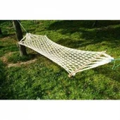 Pamuk Hamak Çift Örgülü Ultra Dayanıklı Kaliteli Hamak Tek Kişilik Hamak Bağlama İpi Hediyeli 220 Cm - 5